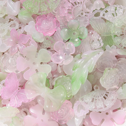 Cherry Blossom Jelly Acrylic Bead Mix